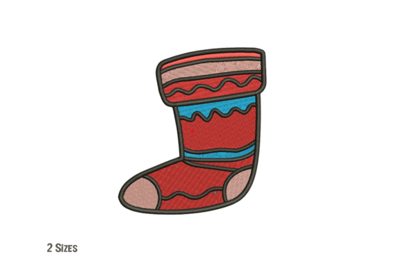 Christmas Stocking Embroidery Design