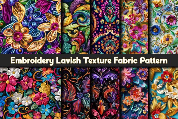 Embroidery Lavish Texture Fabric Pattern