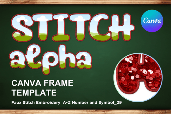 Faux Embroidery Canva Frame Letters_29