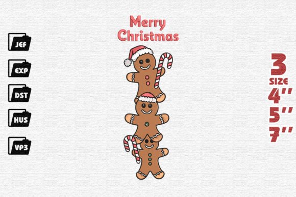 Gingerbread Embroidery: A Festive Brand Asset