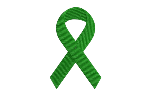 Liver Cancer Ribbon Embroidery Design