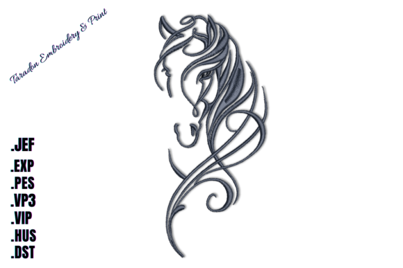 Majestic Horse Machine Embroidery Design