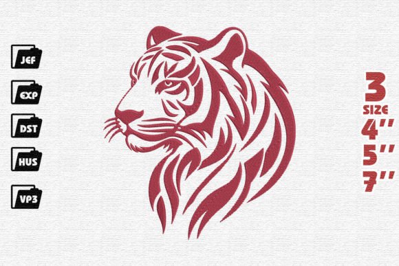 Tribal Tiger Embroidery