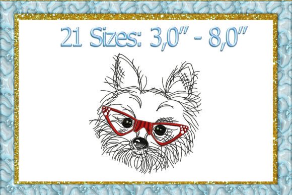Yorkshire Terrier Embroidery Design
